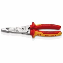 Draper 13192 KNIPEX 13 76 200 ME Wire Stripper Metric Version Insulated With Multi-component Grips, VDE-tested Chrome-plated 200mm