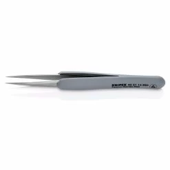 Draper 13206 KNIPEX 92 21 14 ESD Precision Tweezers With Rubber Handles ESD, 130mm