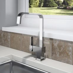 SP SPT350A Square Mono Mixer Sink Tap