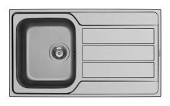 Pyramis 101102530 Athena Stainless Steel Single Bowl Sink & Tap