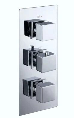 Giavani GIA-SV-TC-BL Triple Square Shower Valve