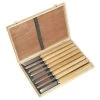 Sealey AK60/8 Wood Turning Chisel Set 8pc -Household Tool Store AK60 8.V2 IN CASE
