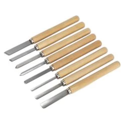 Sealey AK60/8 Wood Turning Chisel Set 8pc -Household Tool Store AK60 8.V2 PIC2