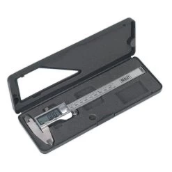 Sealey AK9621EV Digital Vernier Caliper 0-150mm(0-6") Stainless Steel -Household Tool Store AK9621EV IN CASE