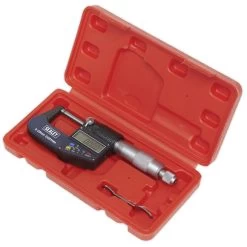 Sealey AK9635D Digital External Micrometer 0-25mm(0-1") -Household Tool Store AK9635D.V3 IN CASE PIC2 DFC31773