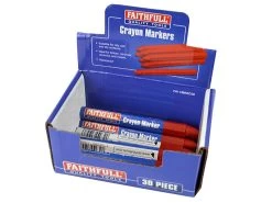 Faithfull Crayon Marker (CDU 30) -Household Tool Store FAICMRED30 A