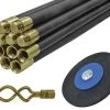 Faithfull Universal Drain Clean Set (10 X Rods Plunger & Worm) -Household Tool Store FAIDRSET12