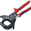 Knipex 95 31 Series Ratchet Action Cable Shears, Multi-Component Grip 1 Knipex 95 31 Series Ratchet Action Cable Shears, Multi-Component Grip -Household Tool Store KPX9531280