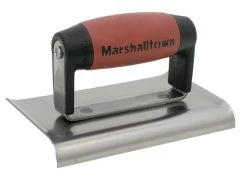 Marshalltown M136D Cement Edger Curved End DuraSoft® Handle 6 X 3in