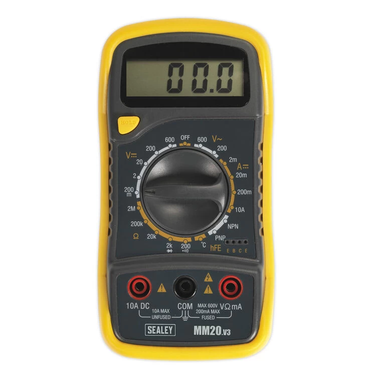 Sealey MM20 Digital Multimeter 8 Function With Thermocouple 4 Sealey MM20 Digital Multimeter 8 Function With Thermocouple - Image 2
