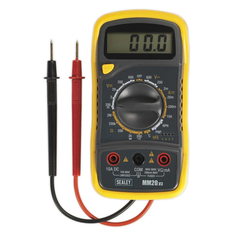Sealey MM20 Digital Multimeter 8 Function With Thermocouple 5 Sealey MM20 Digital Multimeter 8 Function With Thermocouple - Image 3
