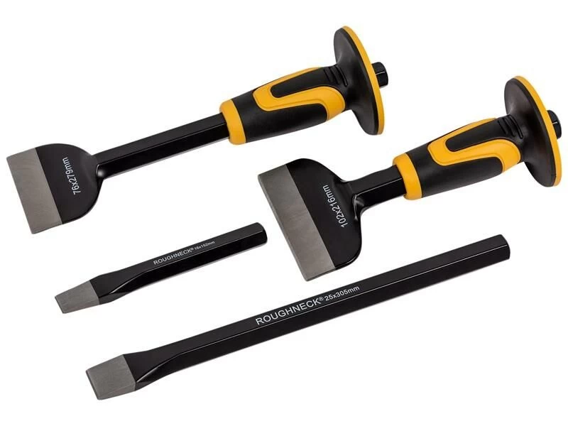 Roughneck Bolster & Cold Chisel Set 4 Piece 3 Roughneck Bolster & Cold Chisel Set 4 Piece