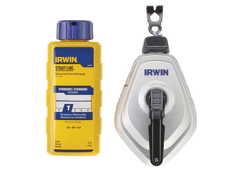 IRWIN® STRAIT-LINE® HPP Chalk Reel Set 30m & Blue Chalk 113g 4 IRWIN® STRAIT-LINE® HPP Chalk Reel Set 30m & Blue Chalk 113g - Image 2