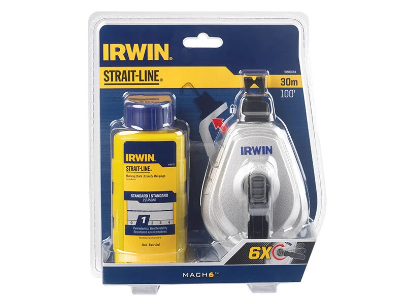 IRWIN® STRAIT-LINE® HPP Chalk Reel Set 30m & Blue Chalk 113g 5 IRWIN® STRAIT-LINE® HPP Chalk Reel Set 30m & Blue Chalk 113g - Image 3
