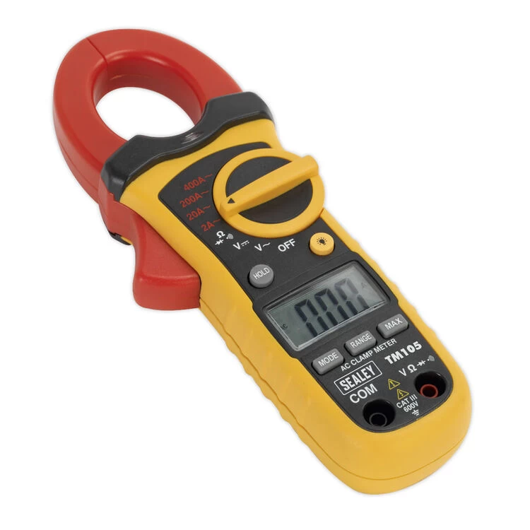 Sealey TM105 Professional Auto-Ranging Digital Clamp Meter NCVD - 6 Function 6 Sealey TM105 Professional Auto-Ranging Digital Clamp Meter NCVD - 6 Function - Image 4